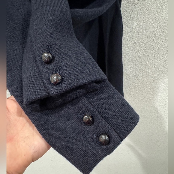 Baldwin Wool Blend Knit Buttoned Front Pockets Preppy Blazer Size Small - Picture 13 of 16